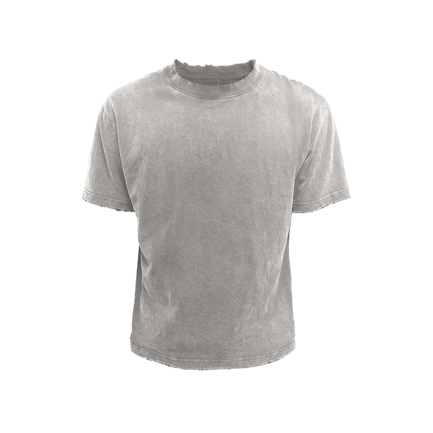 Washed destruction Short Sleeve T-shirt