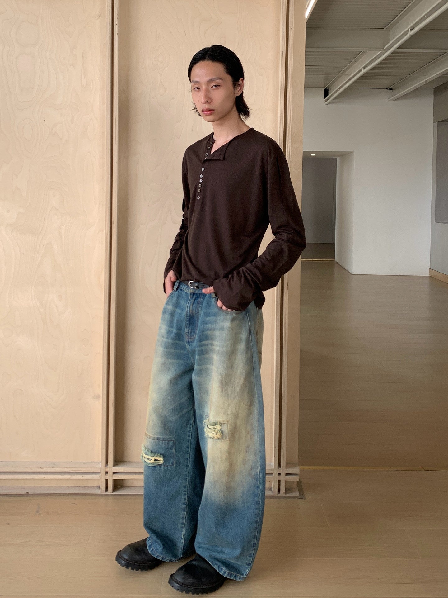 Shell Buttons Long Sleeves