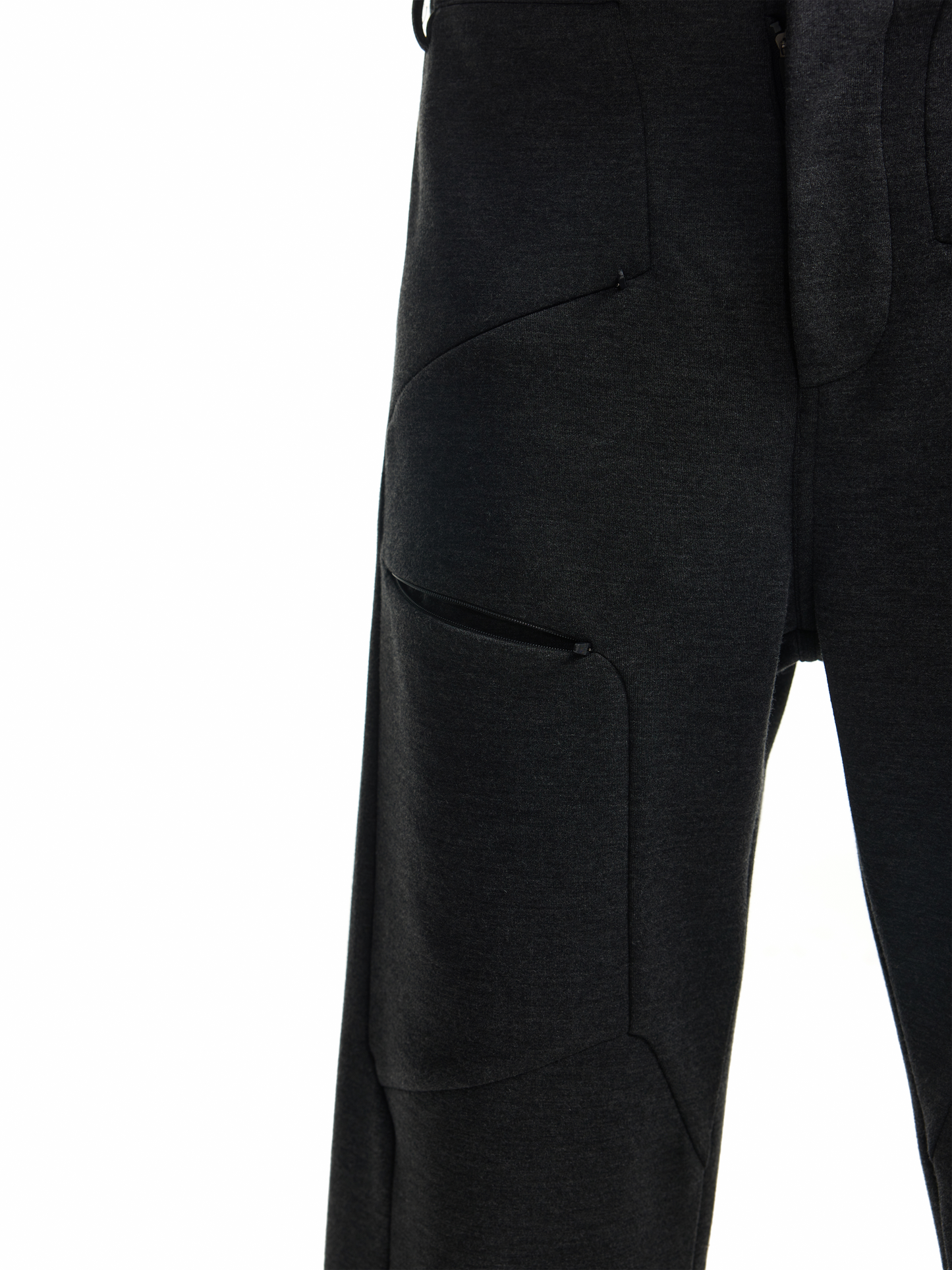 Air-cut wide-leg pants