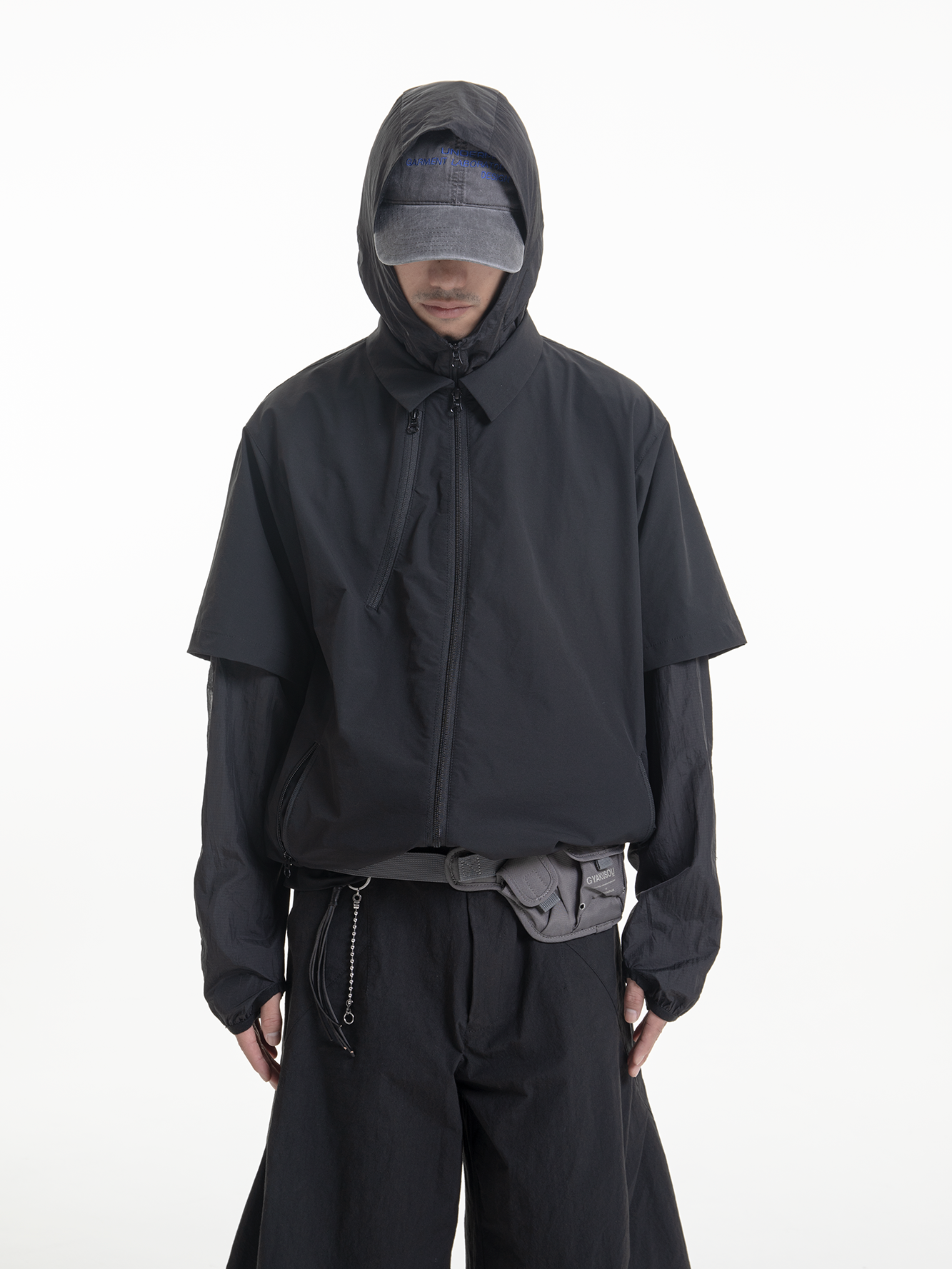 Quick Dry Zip Lapel shirt