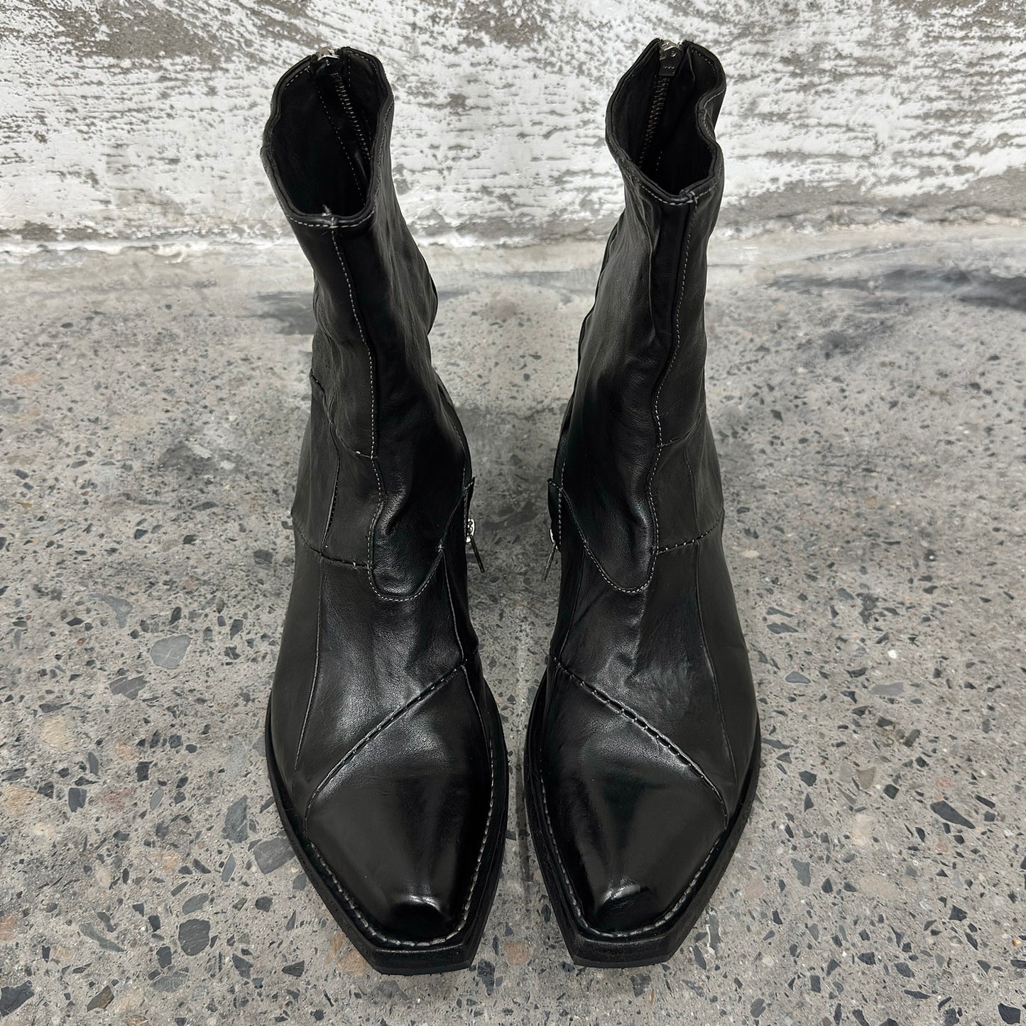 Kangaroo leather Chelsea leather boots