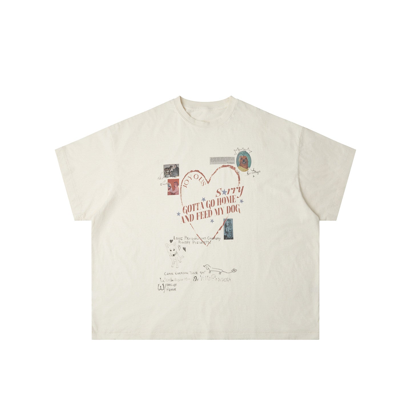 WALK MY DOG* Vintage distressed short sleeve t-shirt