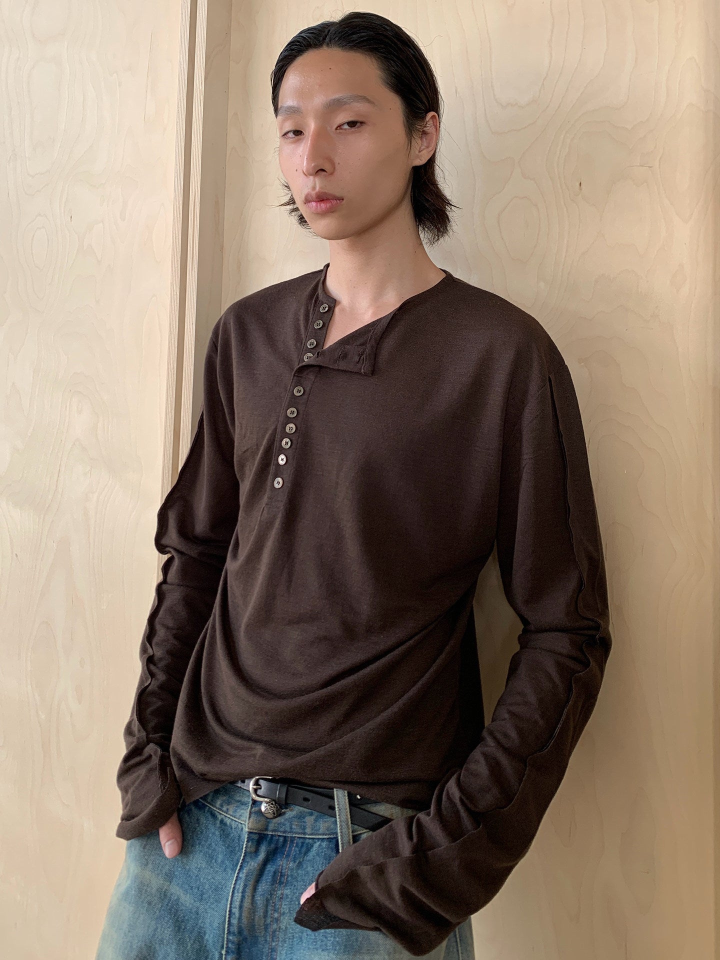 Shell Buttons Long Sleeves