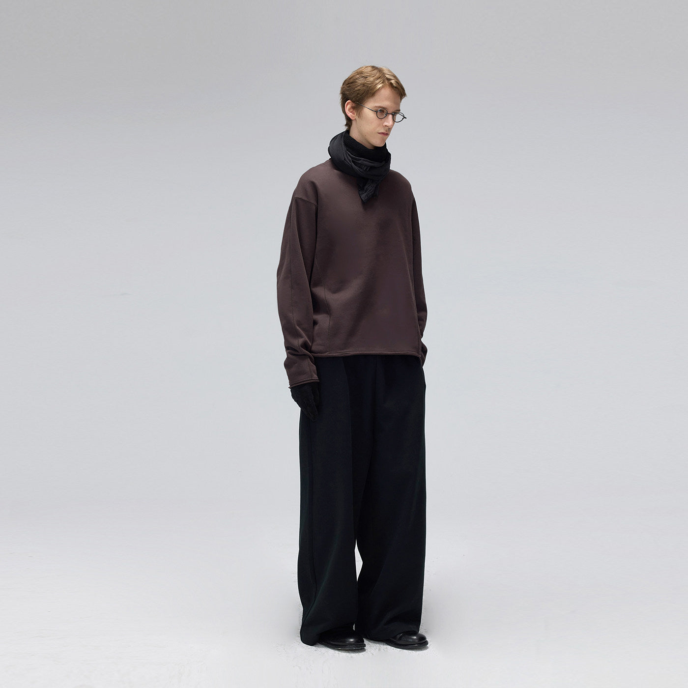 Heavy fleece warm long-sleeved T-shirt