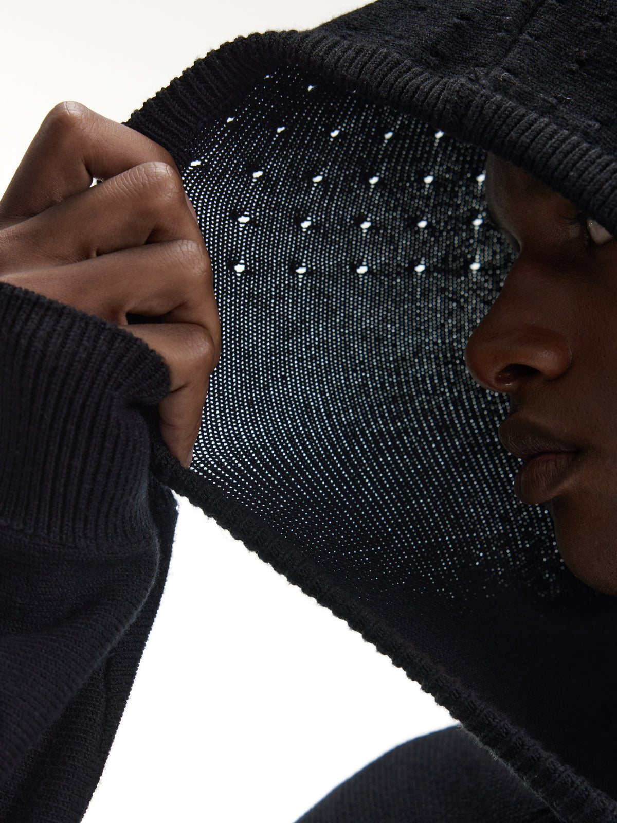Respire Hollow Cutout Hoodie
