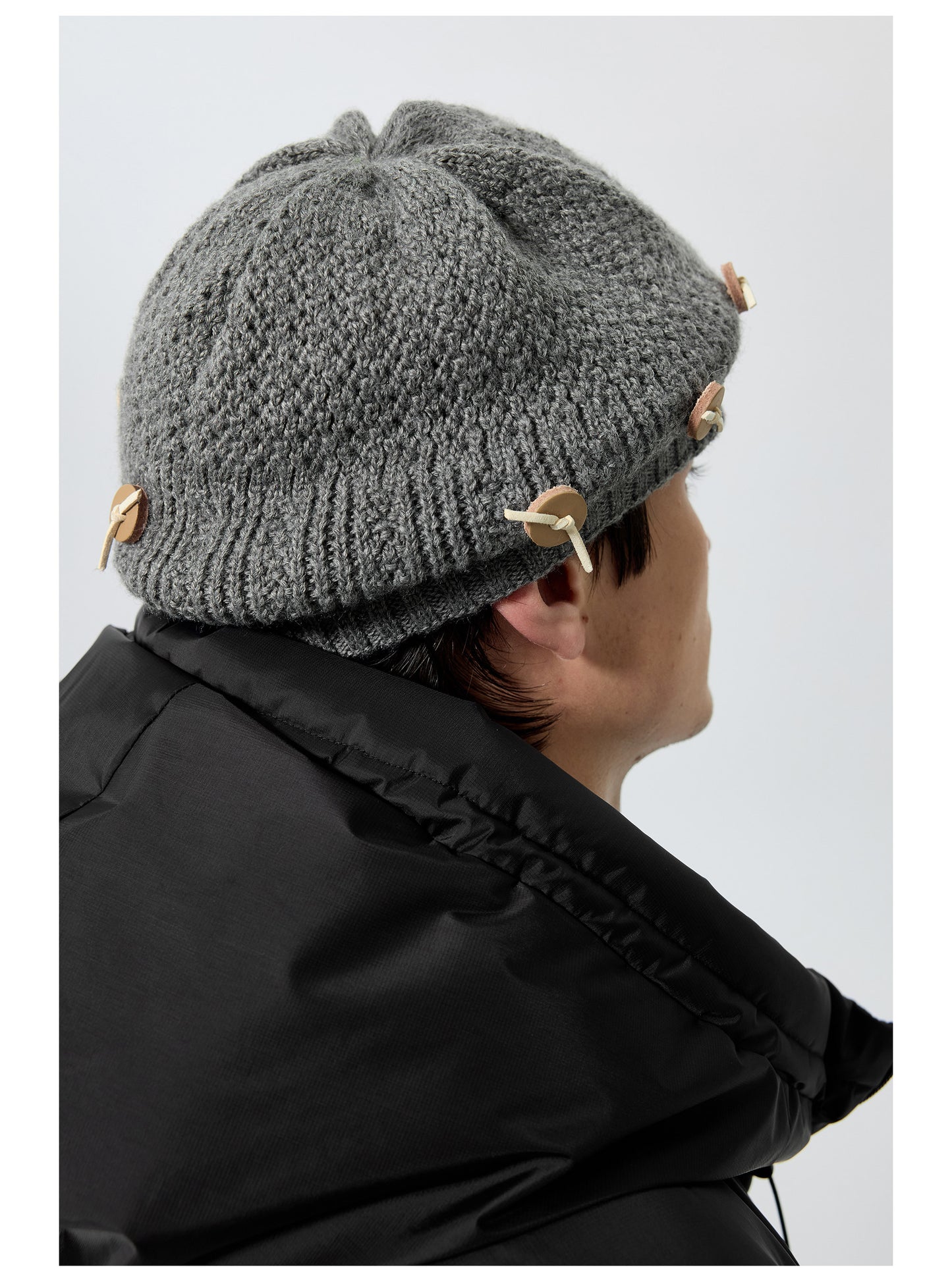Button knit Cap