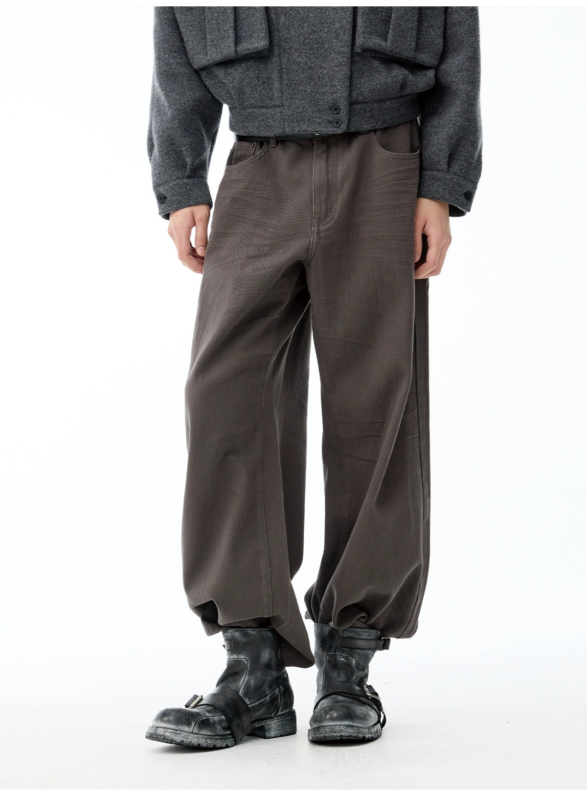 Aged Frost Lace-Up Engineer Boots