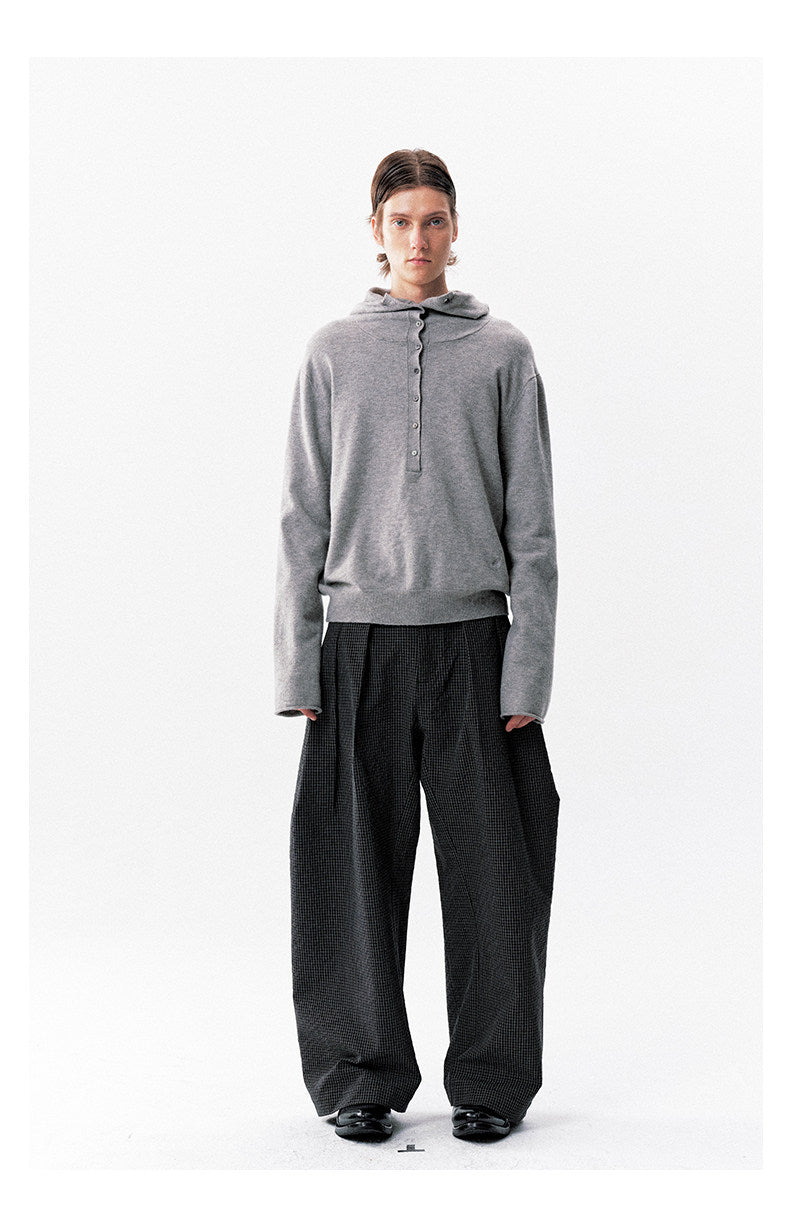 Soft loose curled sweater