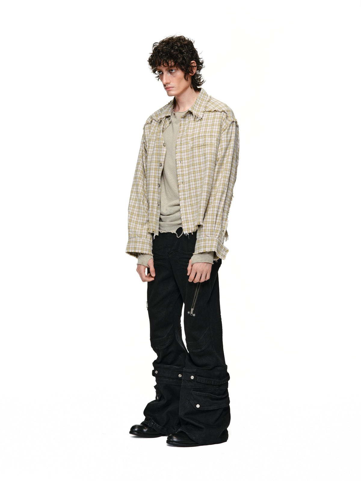 AURORA SLOUCH FIT WASHED CHECK SHIRT