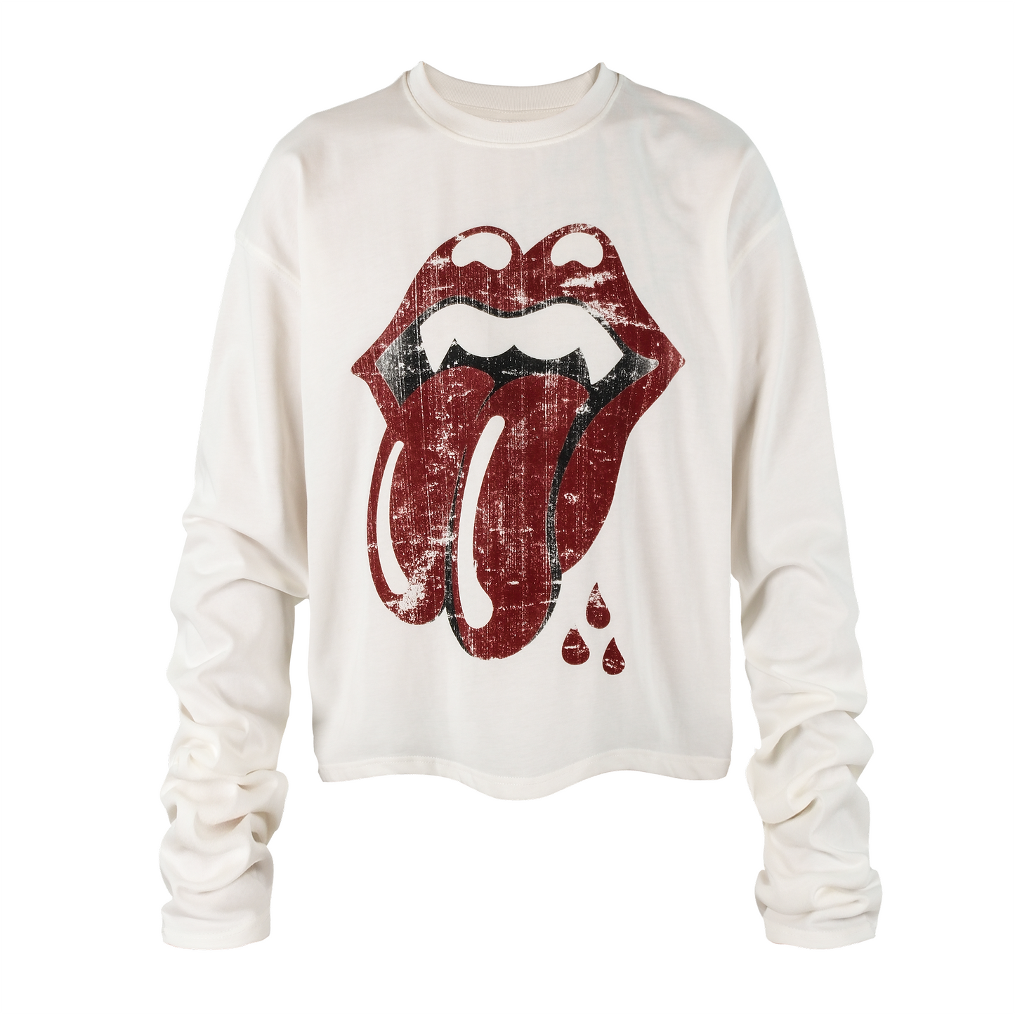 Tongue Spoof Distressed T-shirt