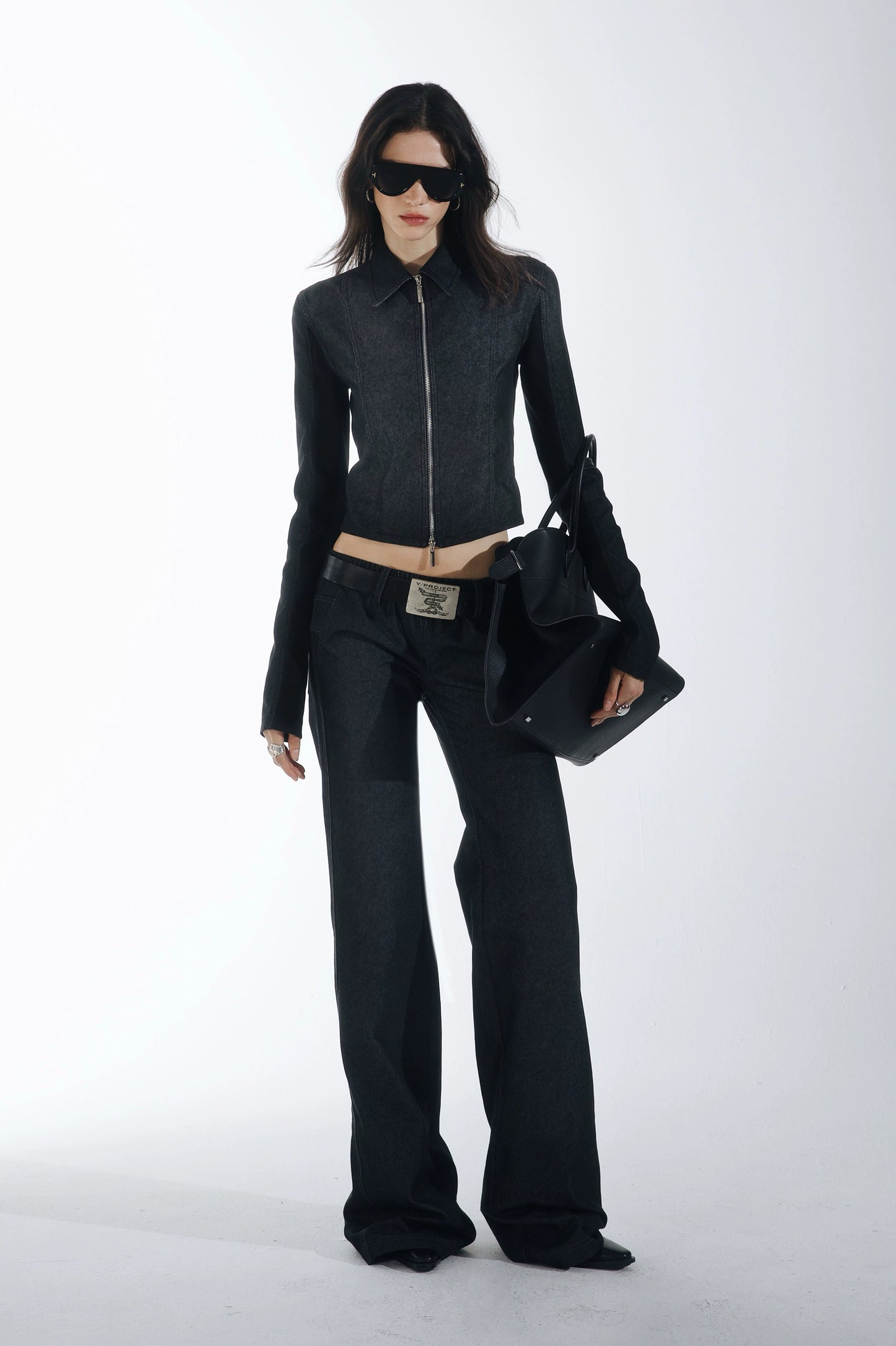 Low-rise Raw Denim Jeans