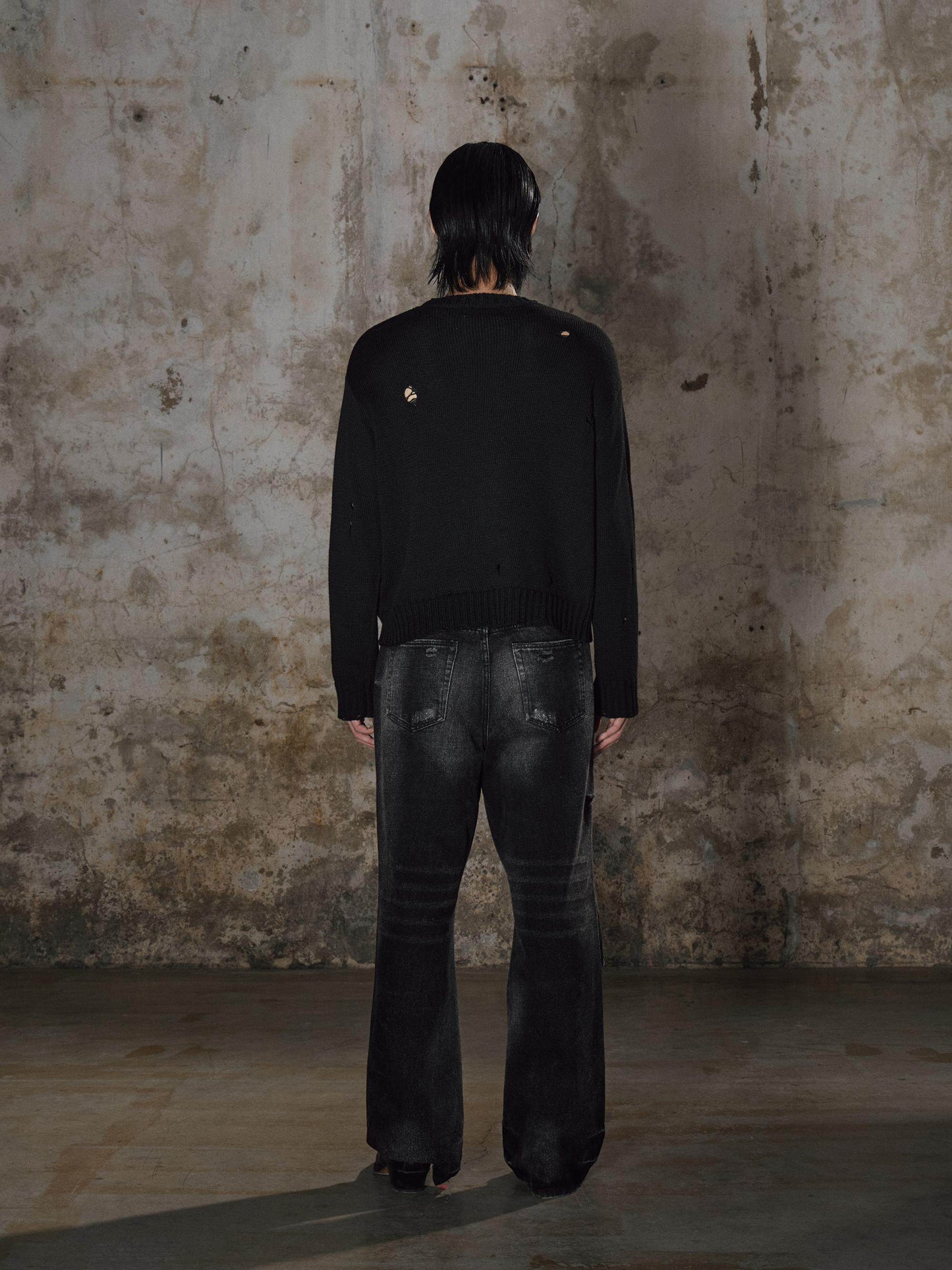 Scarp Crewneck Cropped knit