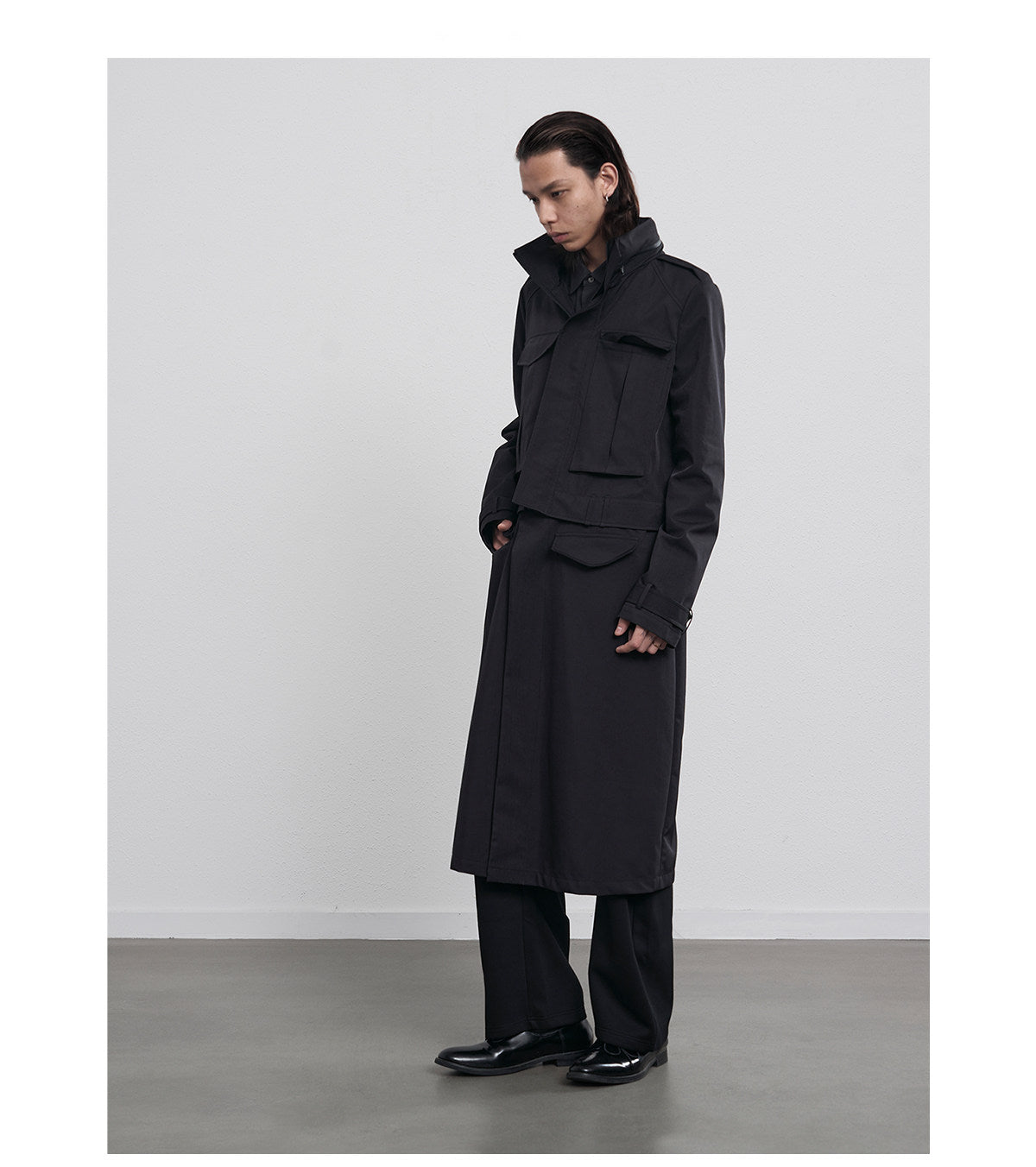 Waterproof safari multi-form trench coat