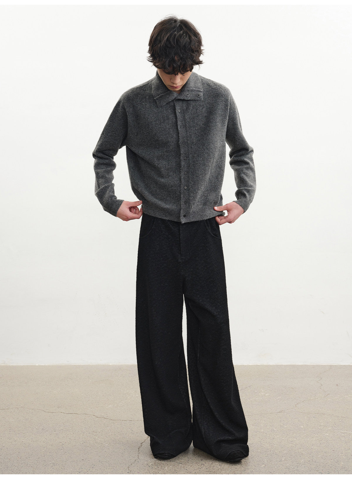 Floral Turtleneck Cardigan