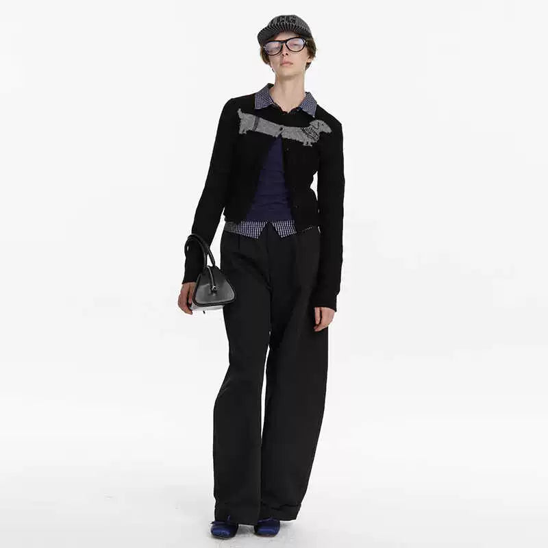 Jacquard Knitted Cardigan