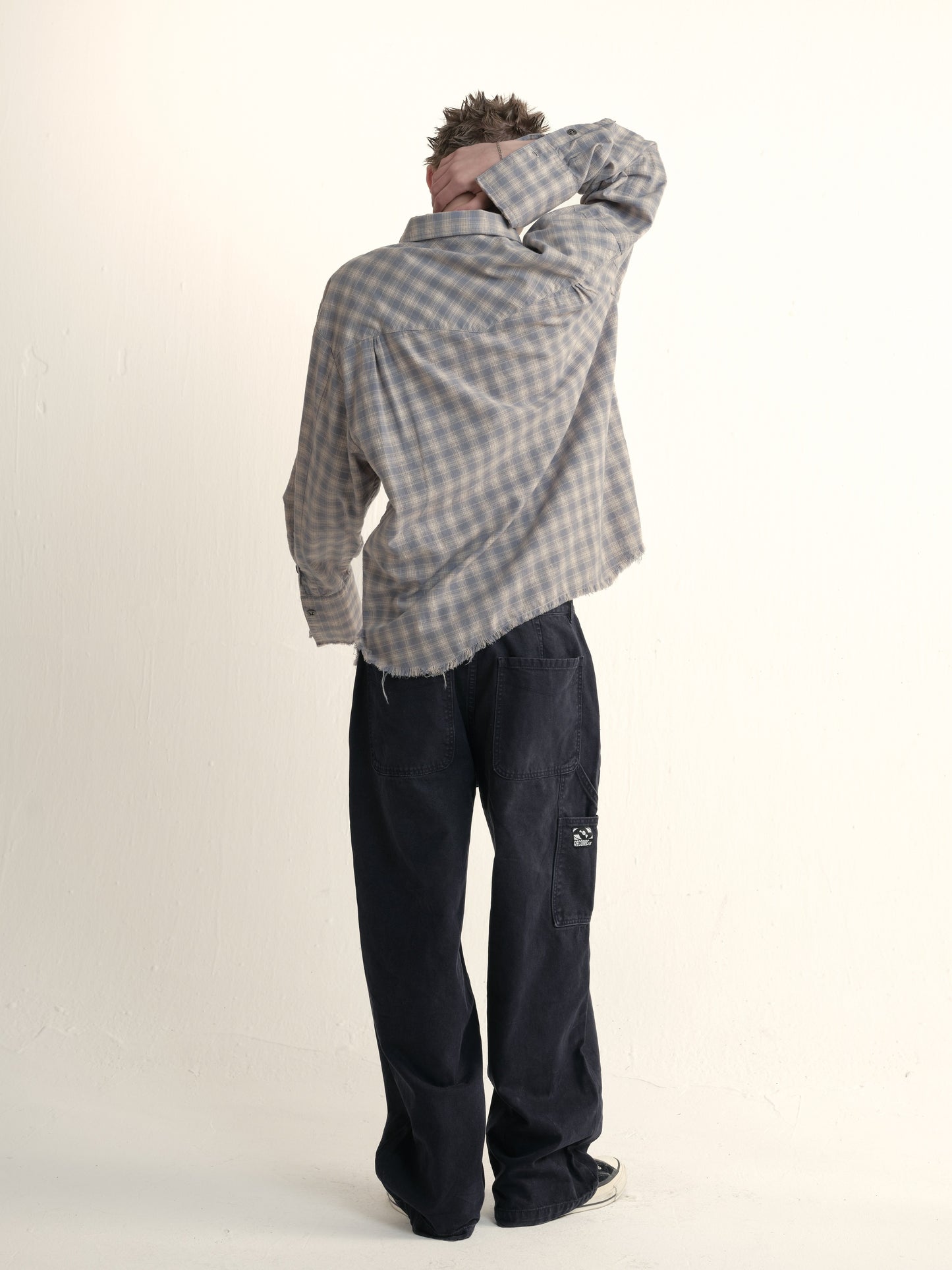 Japanese check western shirt
