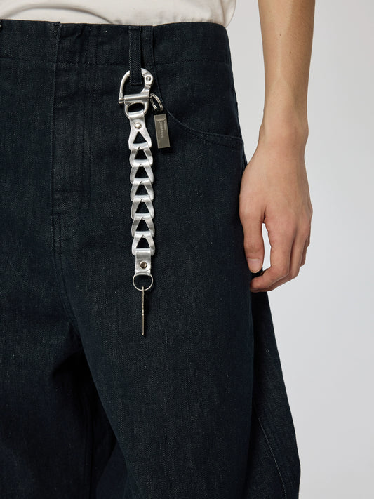 Metallic Braided Keychain