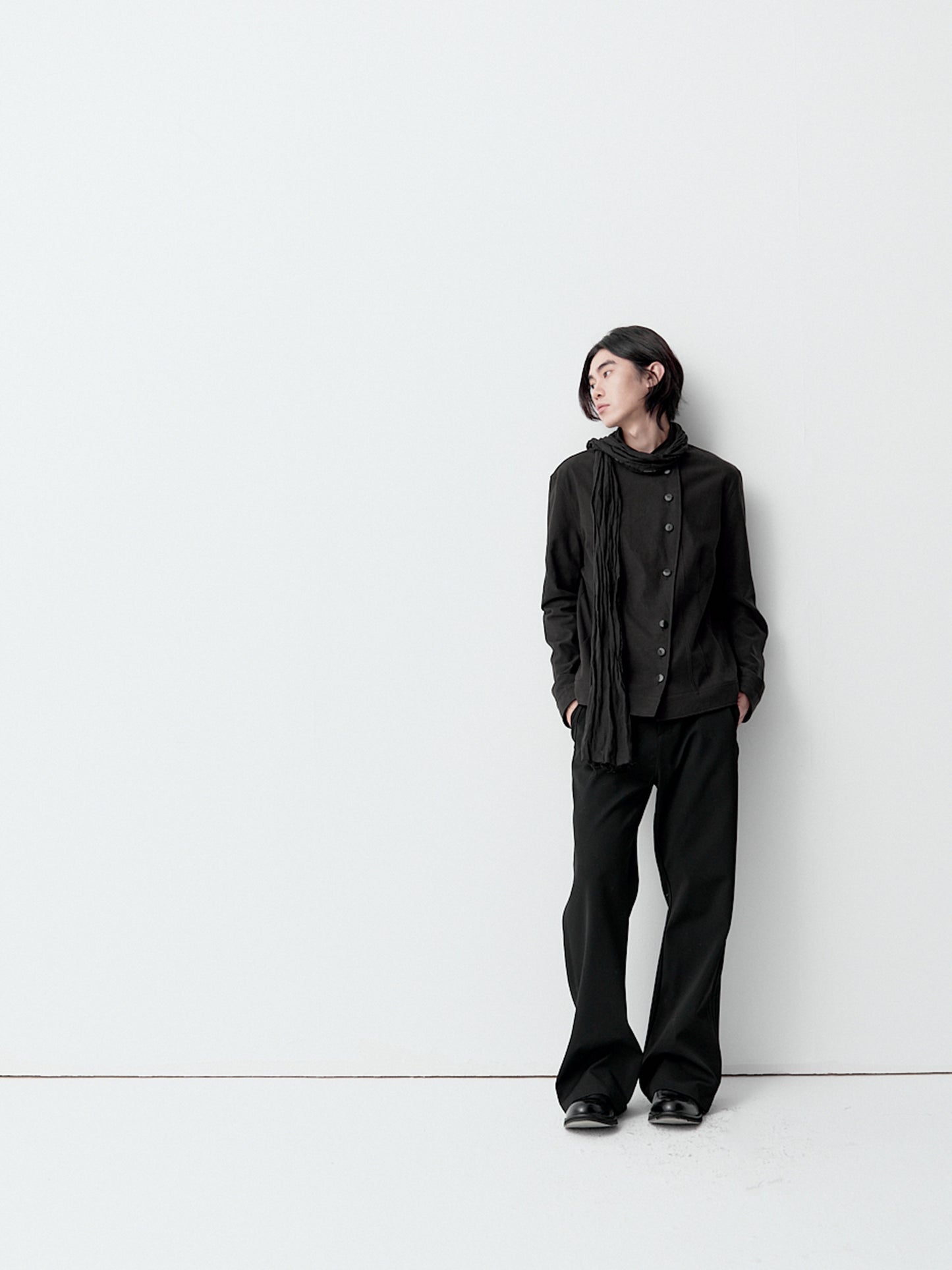 Curved multi-layer boot trousers