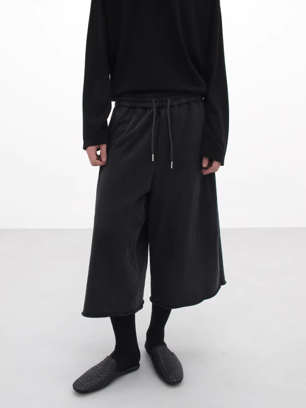 Rolled Edge Sweat Shorts