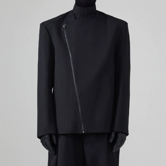 Villain Black Loose Suit Jacket