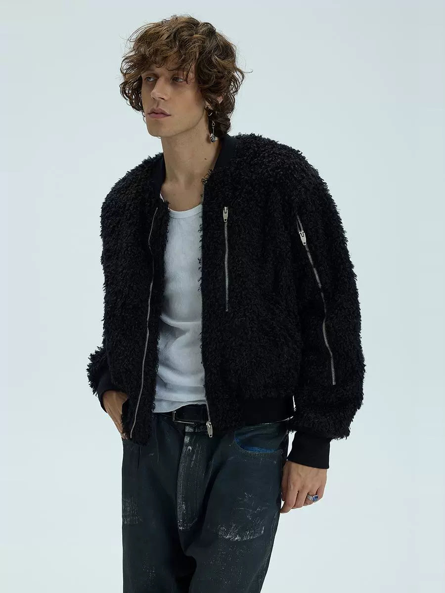 Fur Bomber Heavy Padded jacket