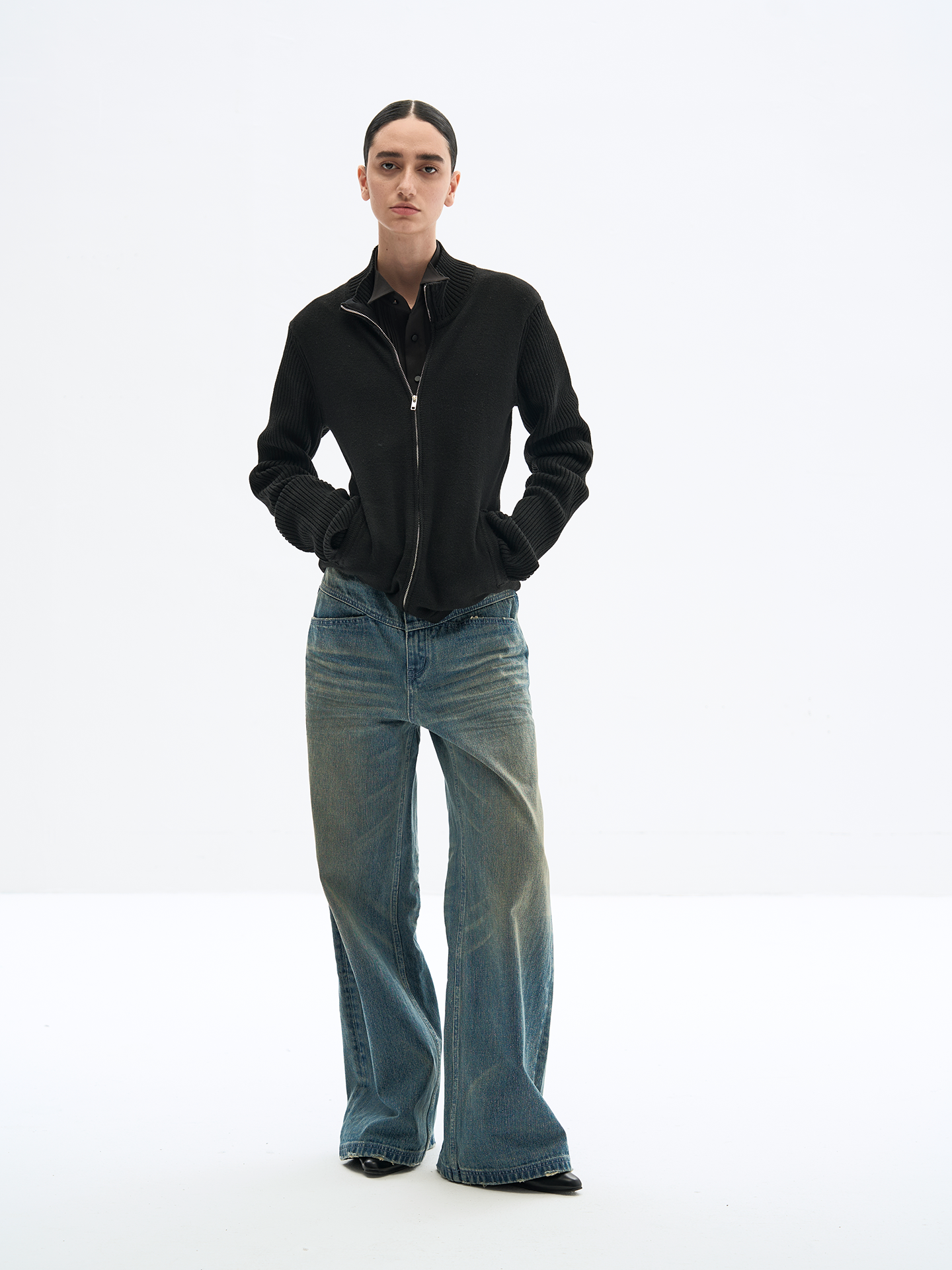 Washed loose Jeans