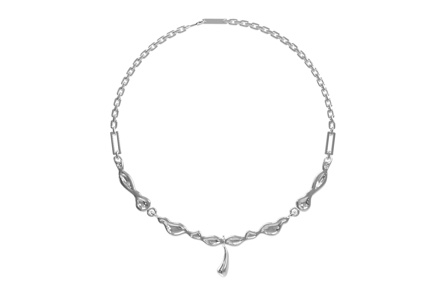 "dew" Hollow moonstone necklace