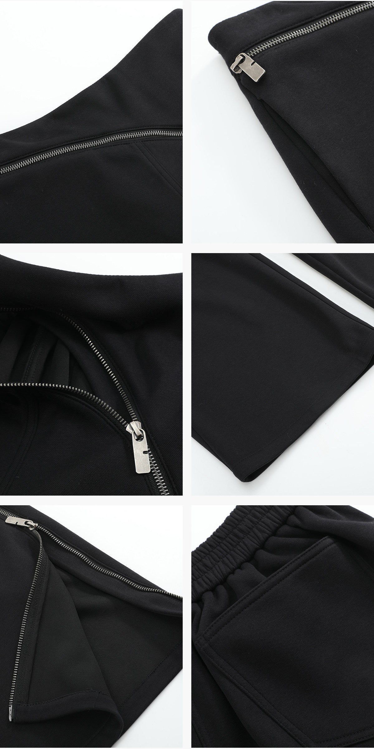 Curved Chain Knitted Sweatpants