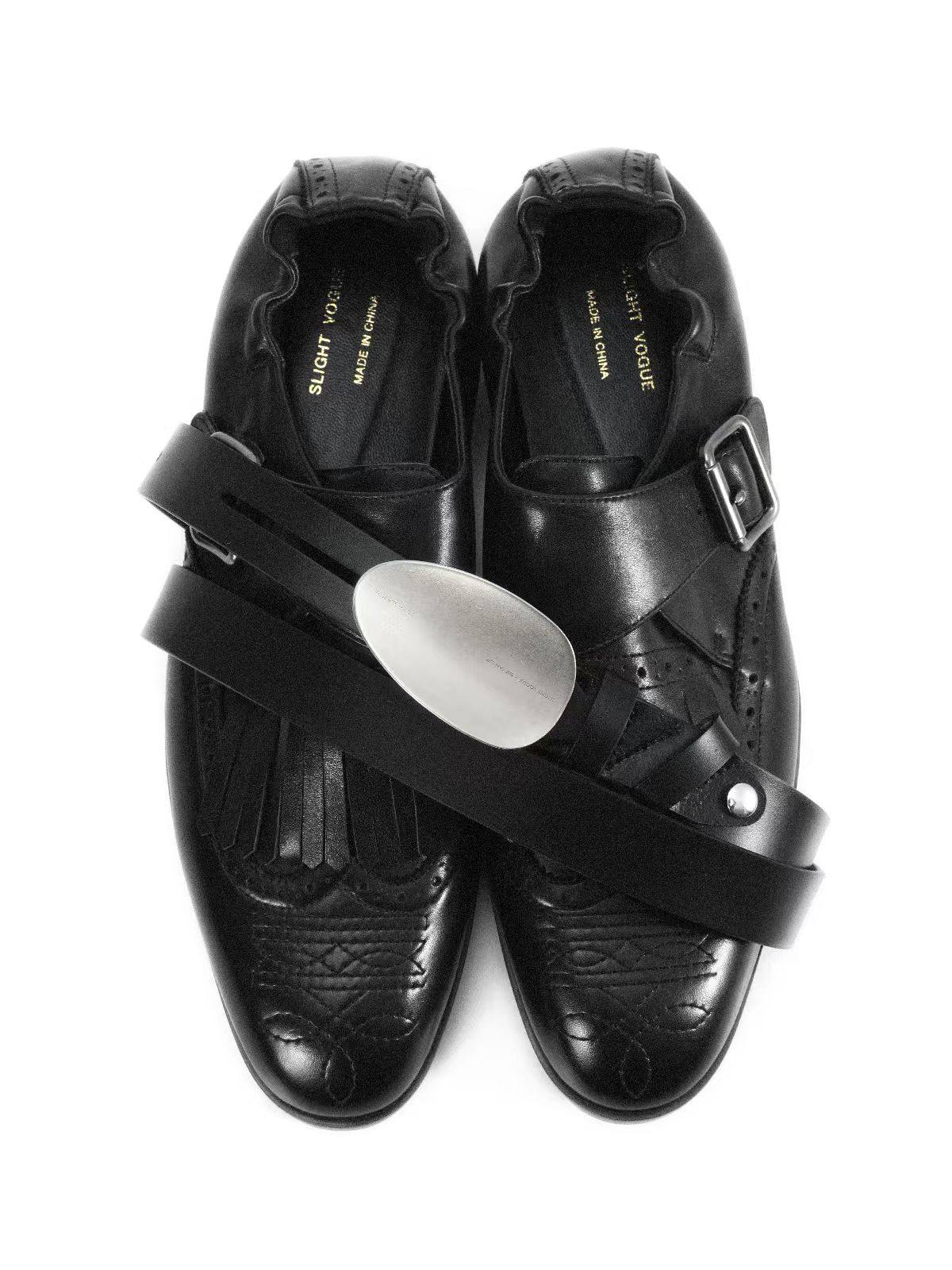 Calfskin Embroidered Leather Shoes