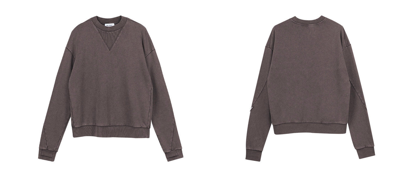 Crew Neck Faded Sweatshirt