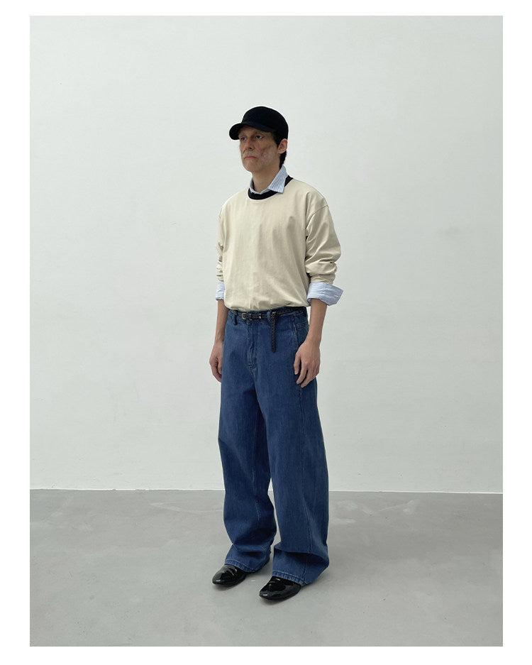 Loose fit solid color T-shirt