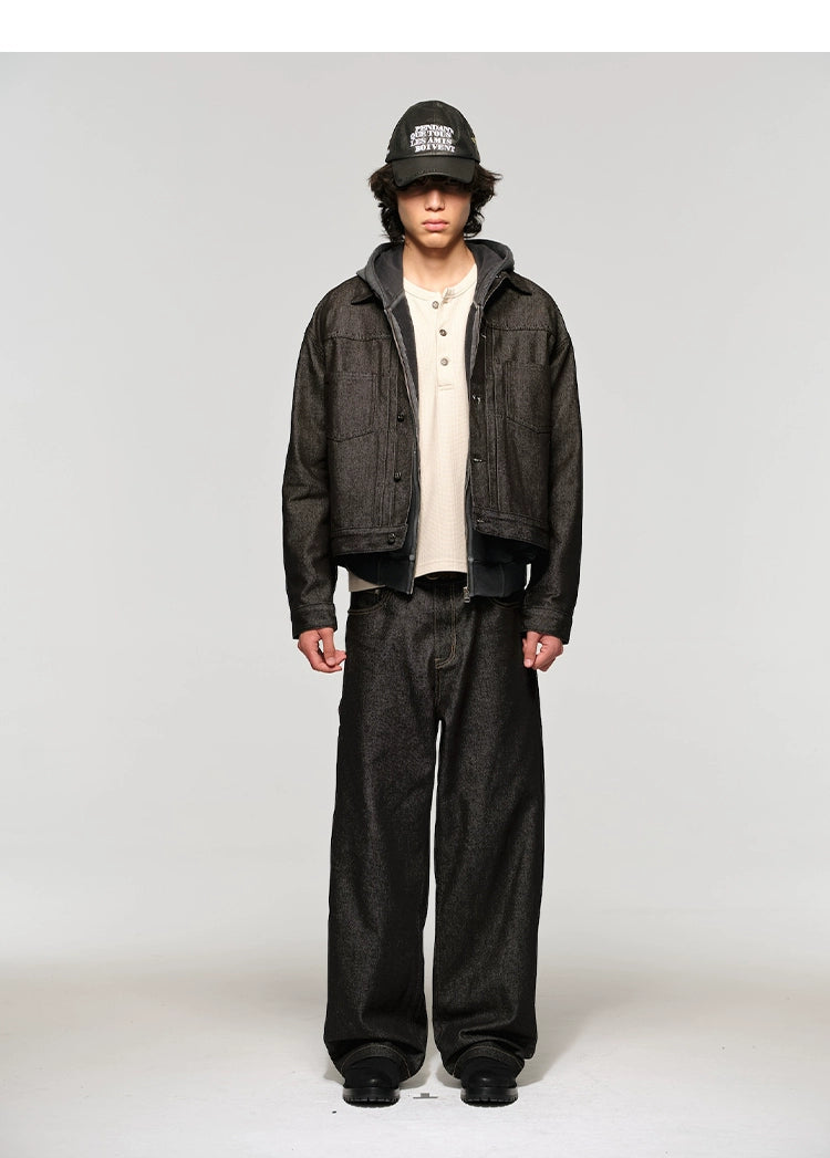 Original Cow Short Wide Denim Jacket