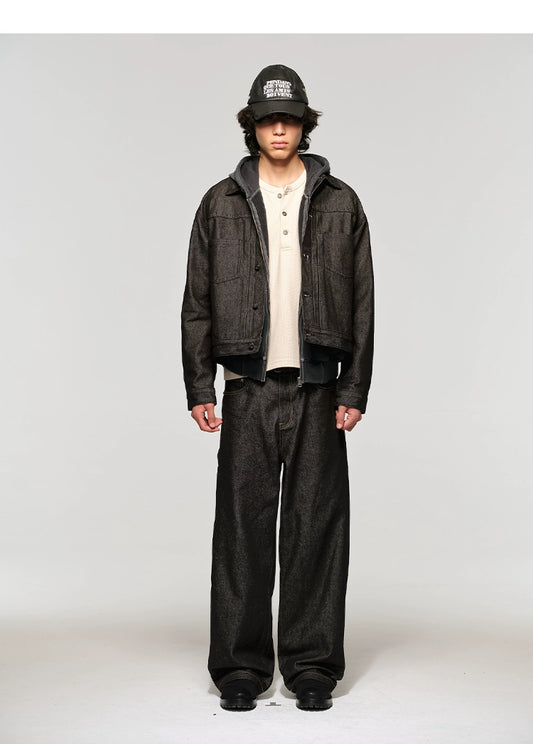 Original Cow Short Wide Denim Jacket