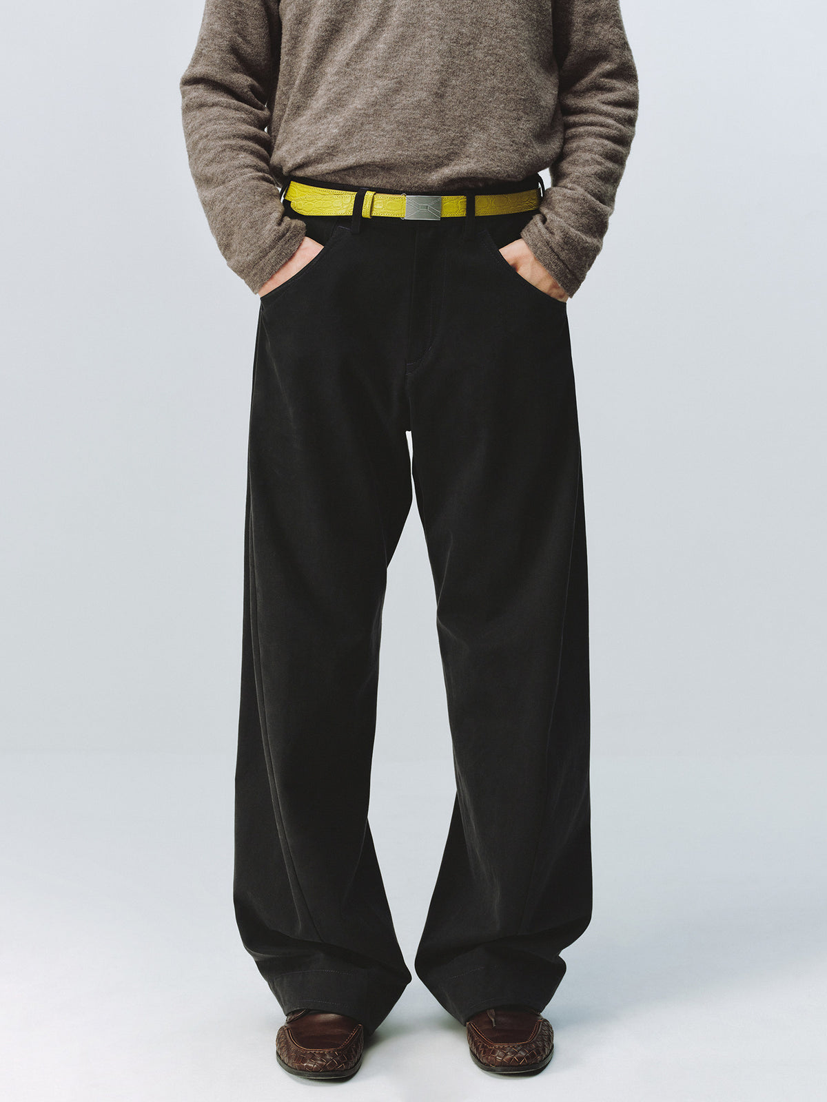 Sand-washed Engineered Trousers