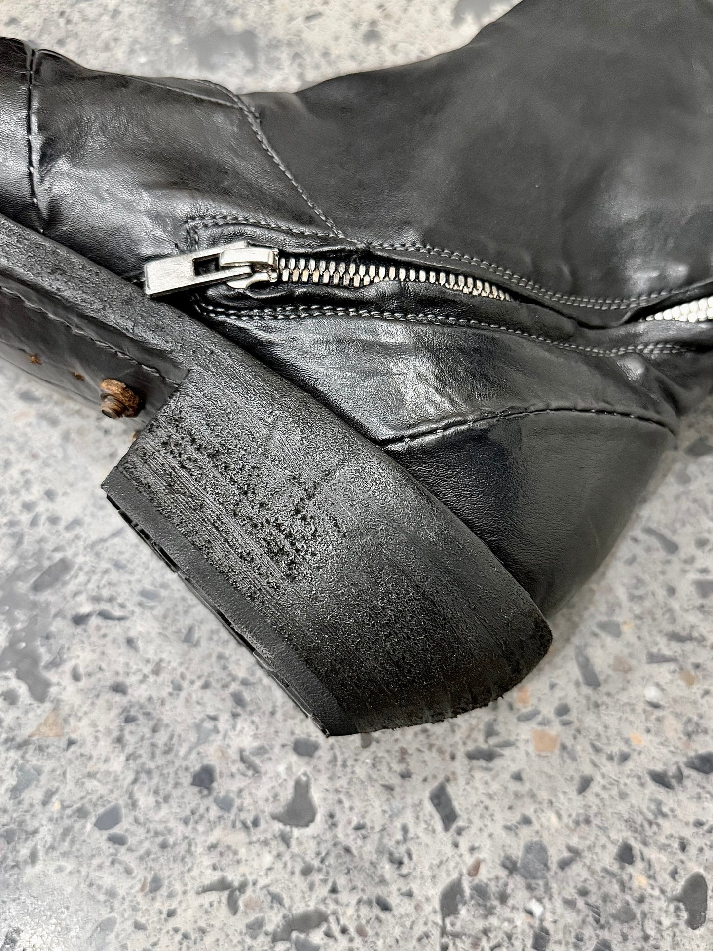 Kangaroo leather Chelsea leather boots