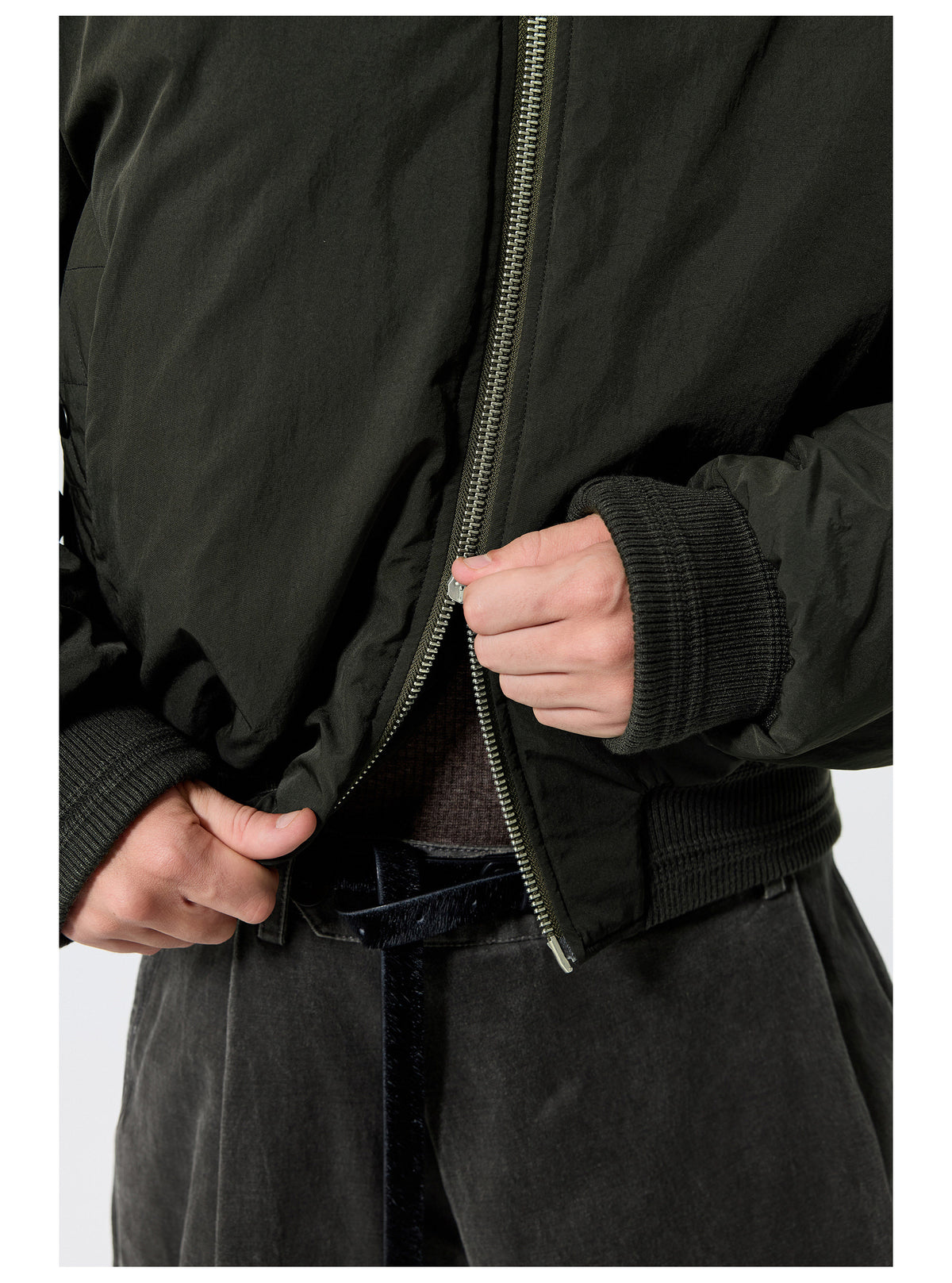 Fur Collar Nylon Jacket