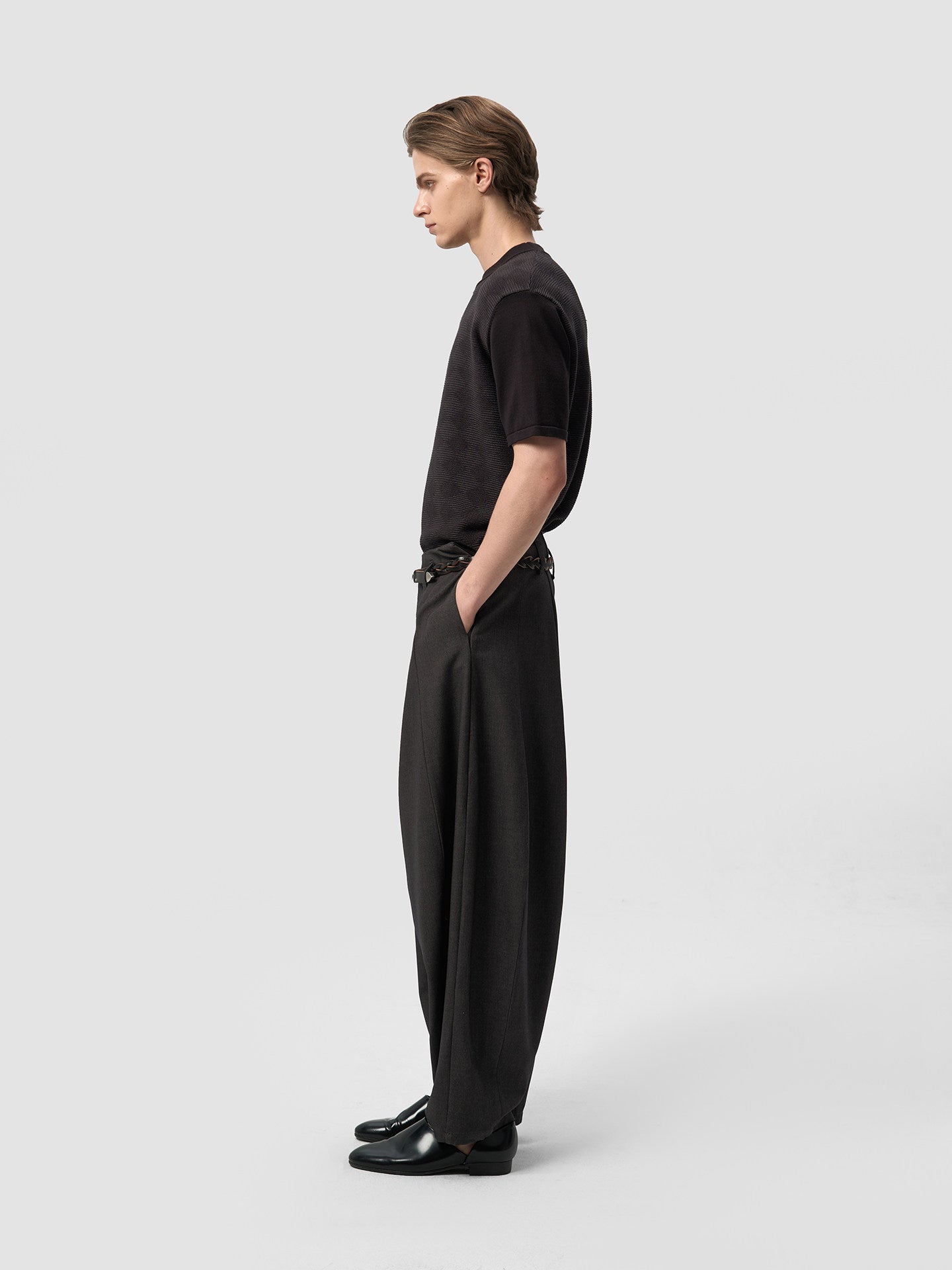 Split Straight Suit Trouser