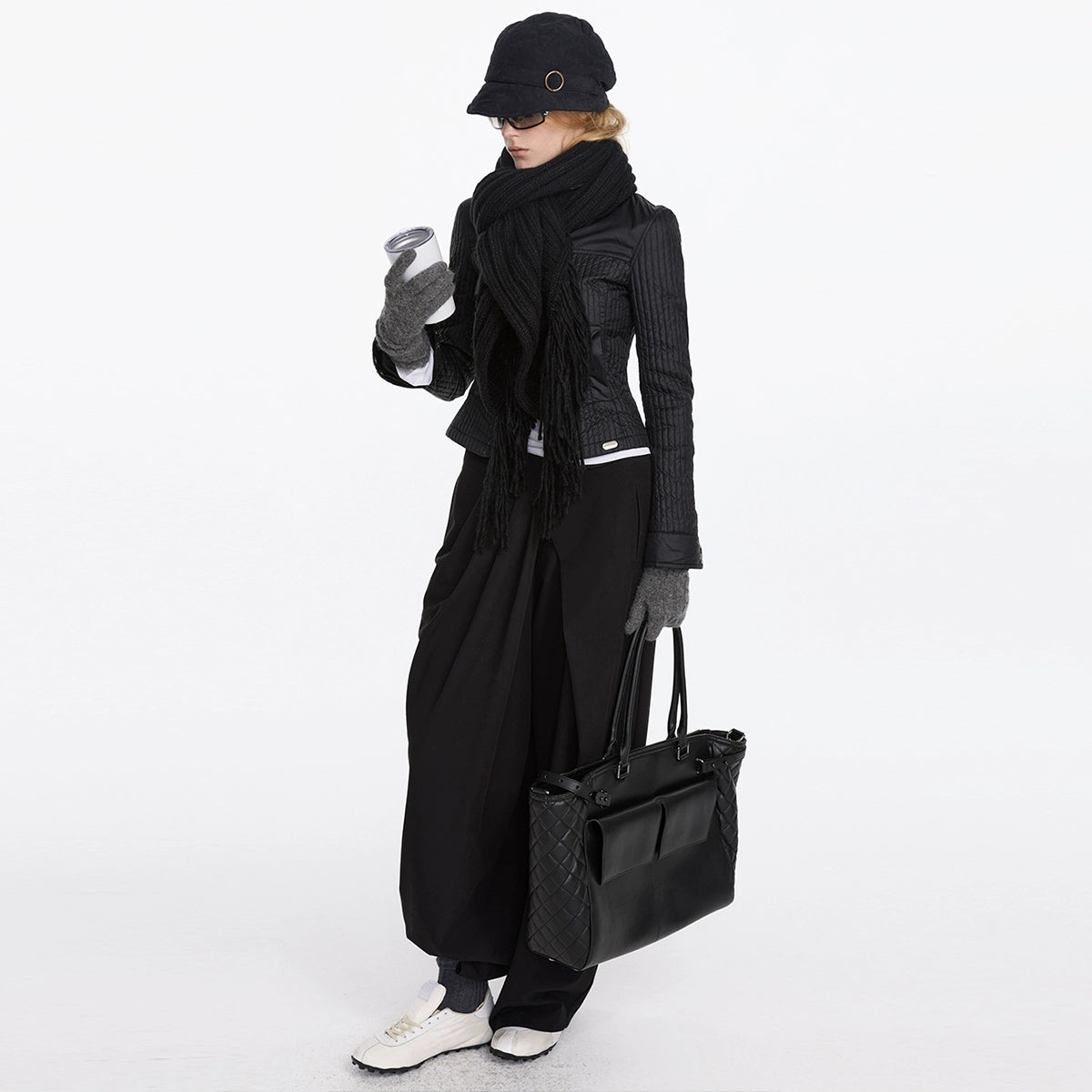 LYUOCHENG Wool Fringe Scarf