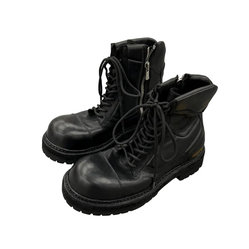 Hand stitched Paris biker boots