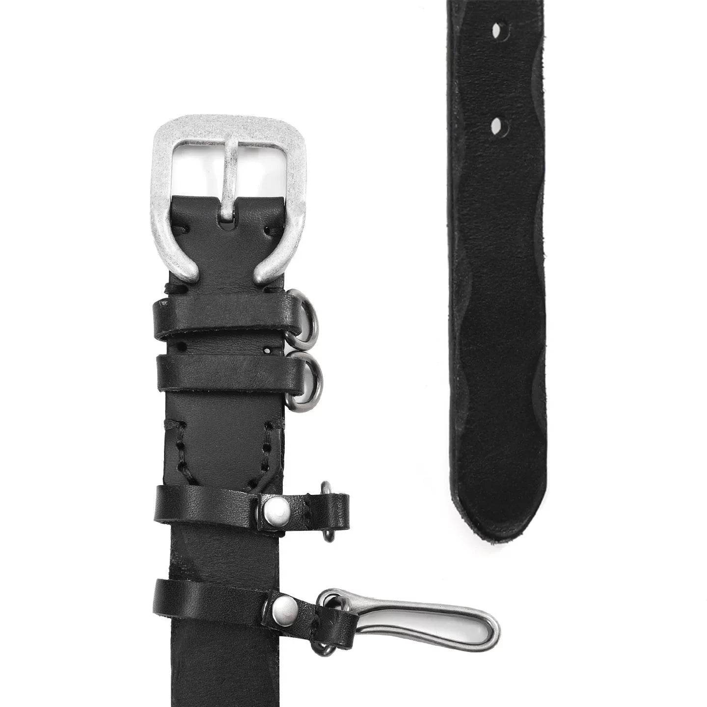 Multi-ring plant kneaded leather belt