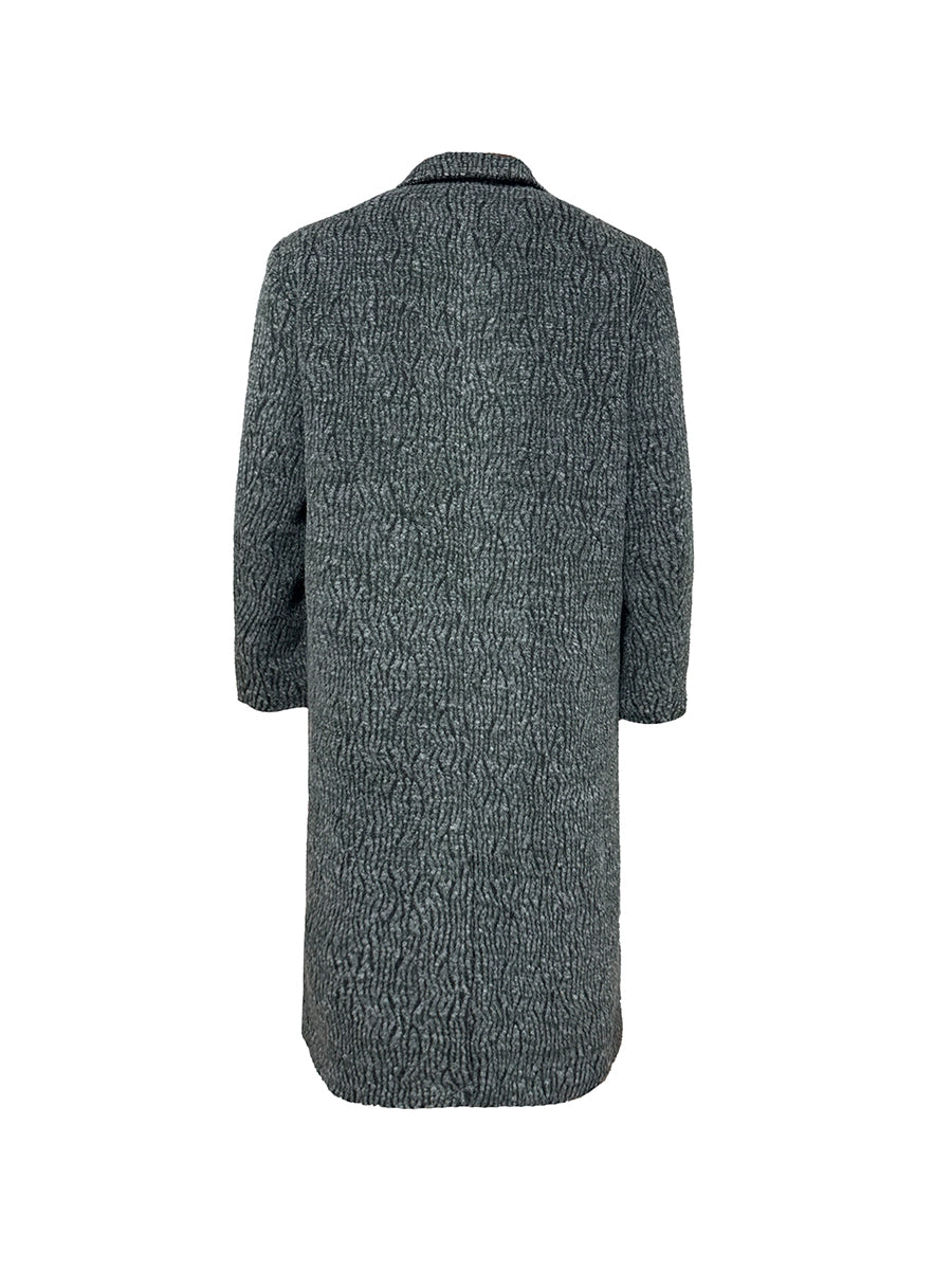 Wool Interwoven Texture Coat