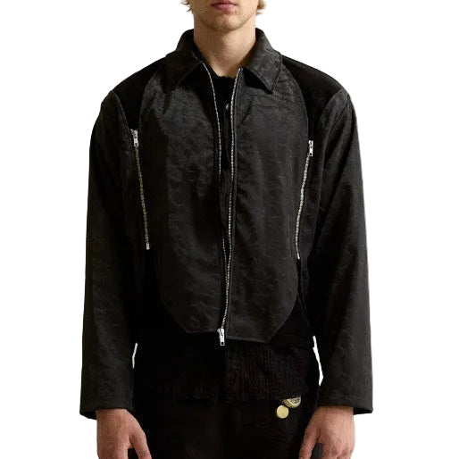 Three-Zip Patchwork Jacket "White Mist" Special Edition