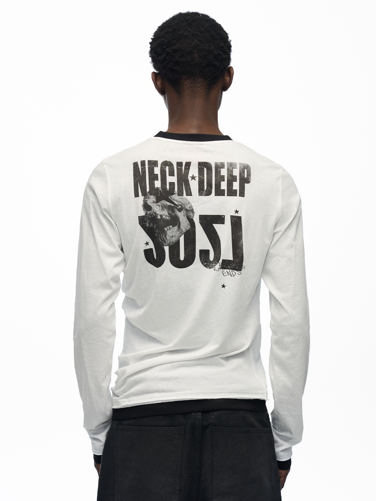 skull print long sleeve T-shirts