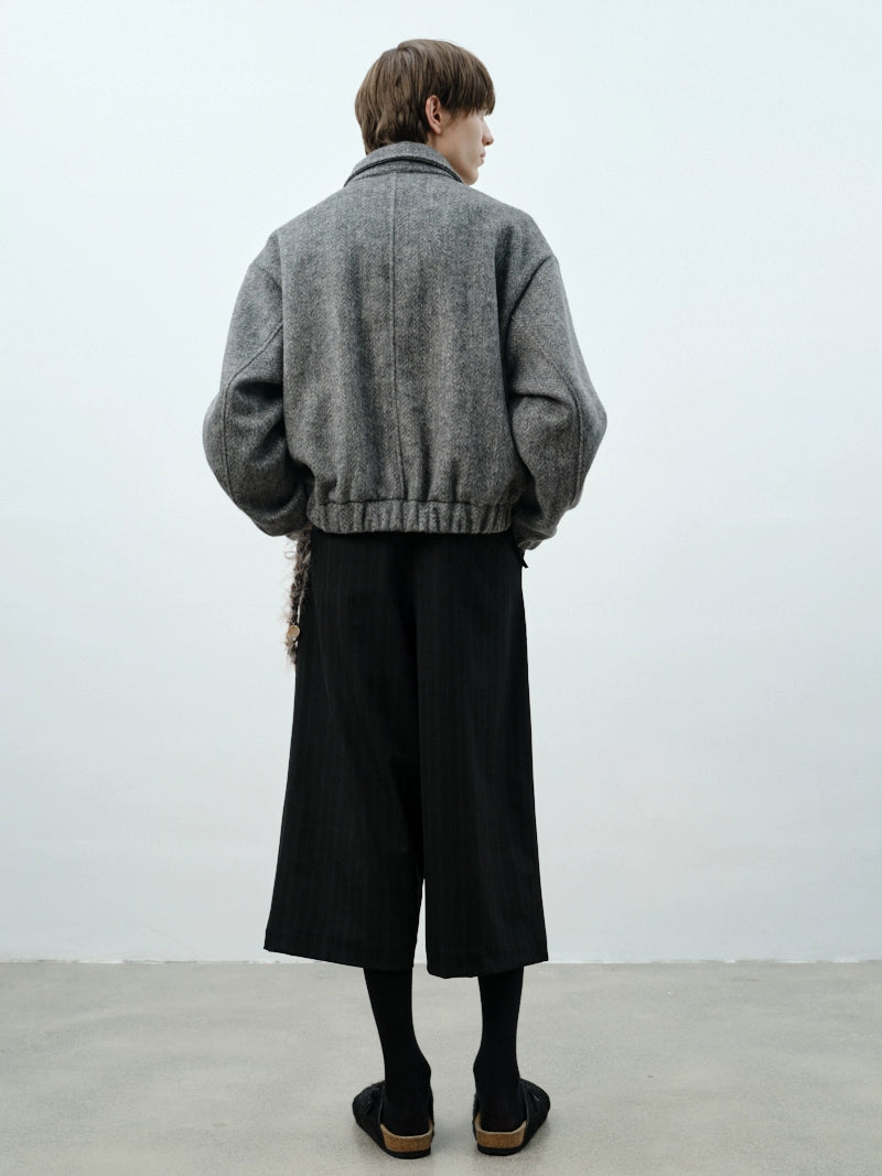 Dropped Shoulder Twill Jacket