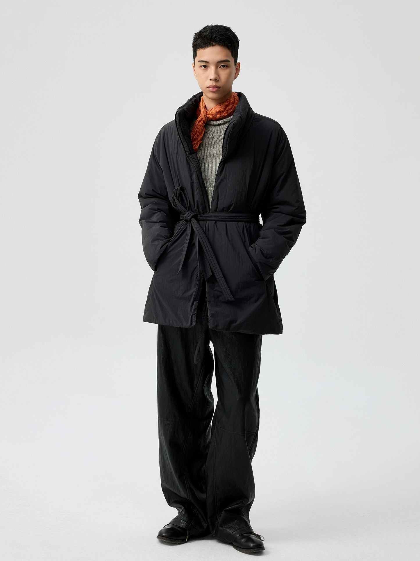 Straight Wire Leather Pants