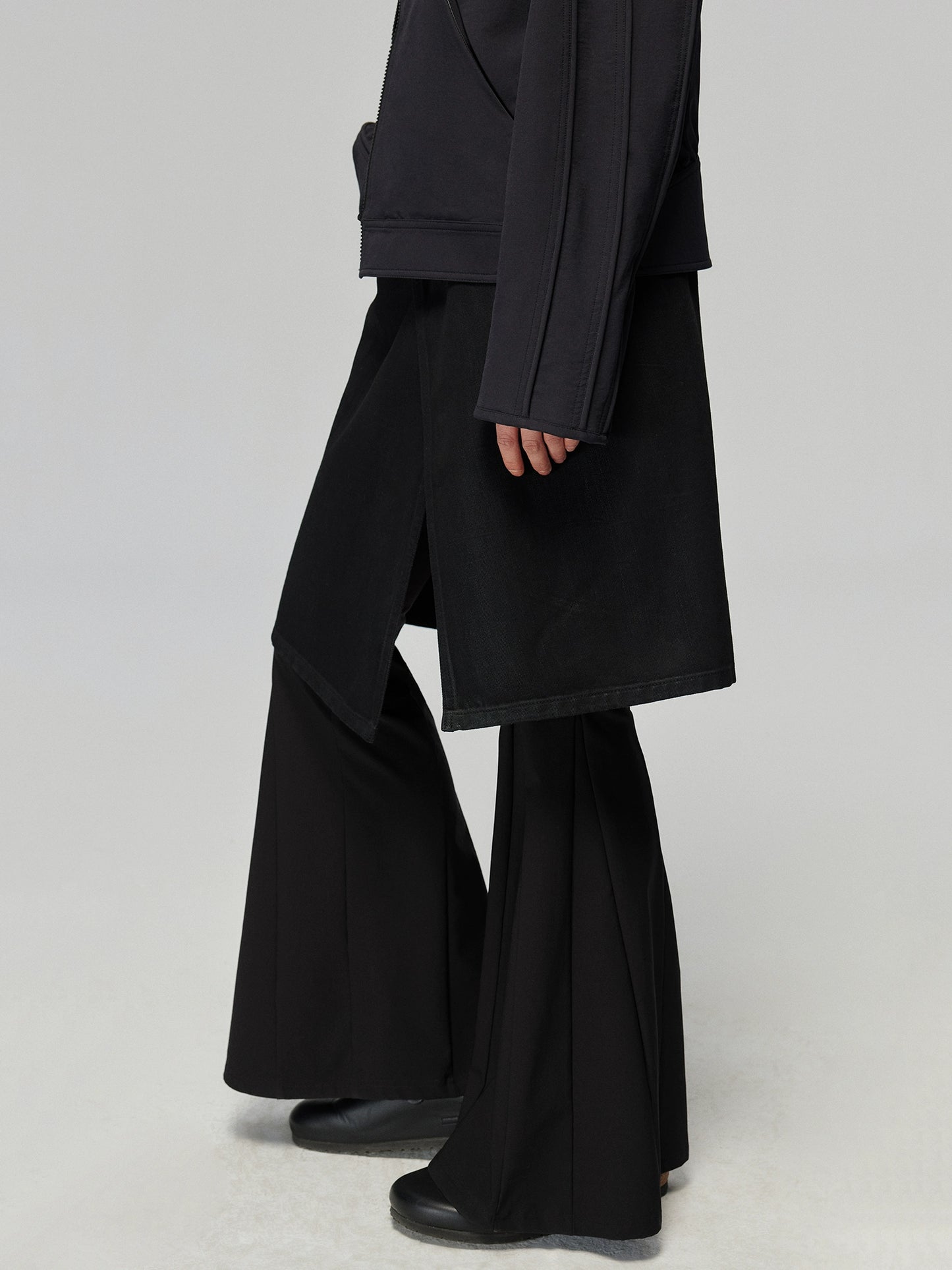 Vintage Black Denim Skirt
