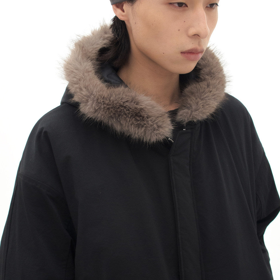 Fur Collar Hooded Jacket