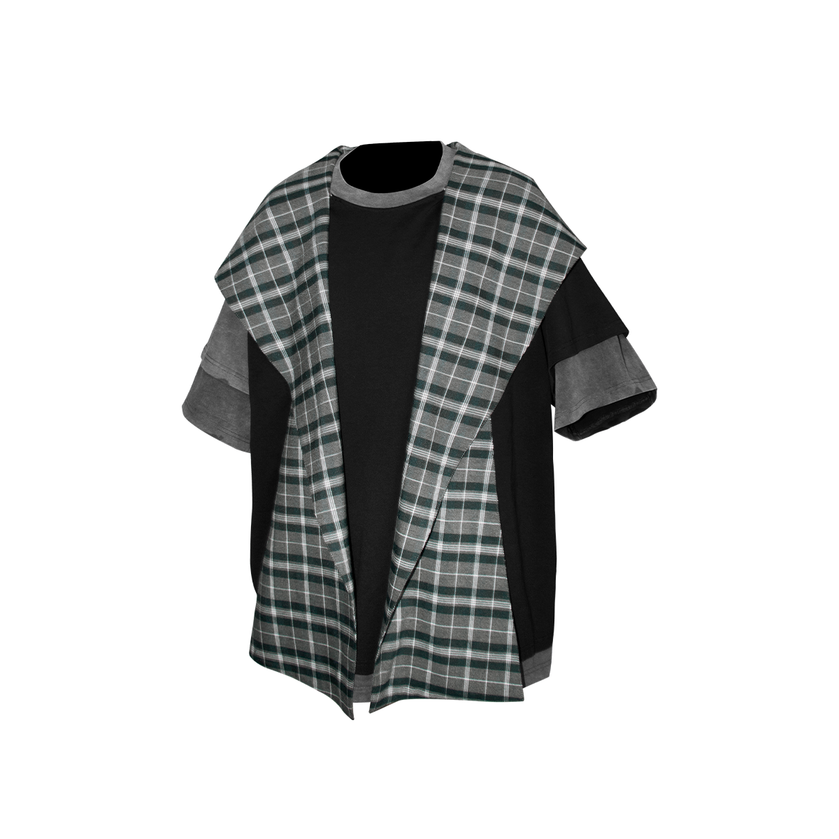 Scarf distressed Short Sleeve T-shirt