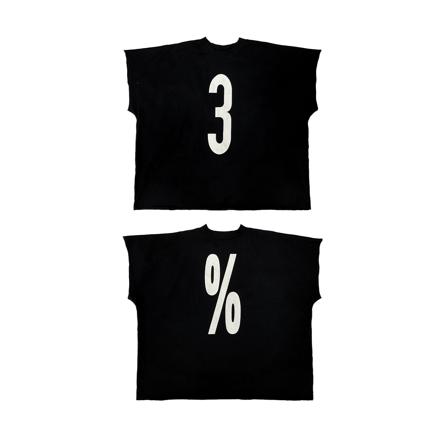One cut vest short sleeve T-shirt