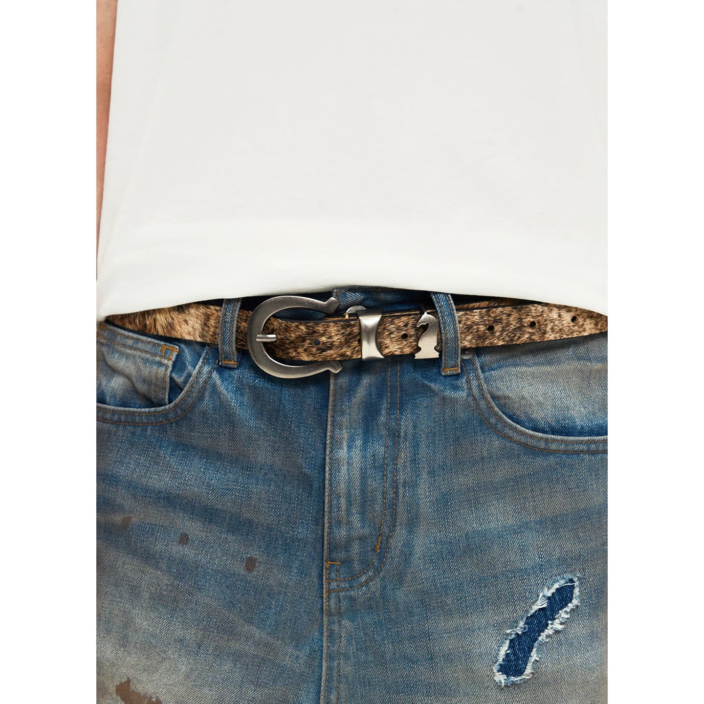 Limited Edition Horsehair Carved Belt